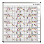 Personal-Raum-Plan, 12 Stunden, 53 Spalten, 123x117 cm, 